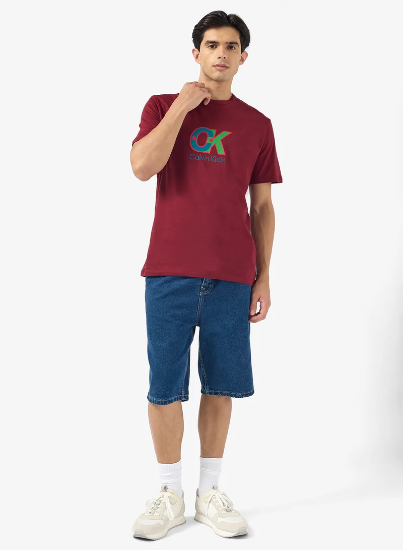 كالفن كلاين Logo Graphic Short Sleeve T-Shirt