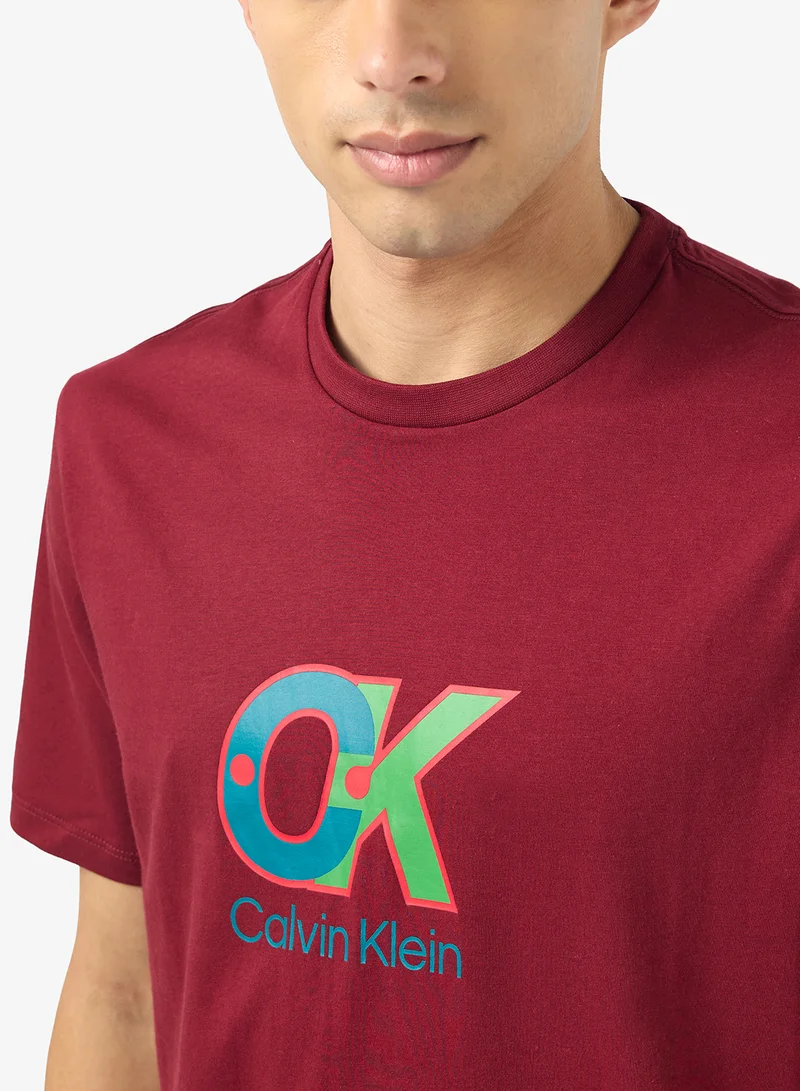 كالفن كلاين Logo Graphic Short Sleeve T-Shirt