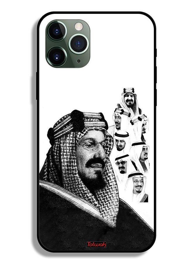 Tolwak Apple iPhone 11 Pro Max Protective Case Kings Of Saudi Arabia BW Poster Art - Image 2