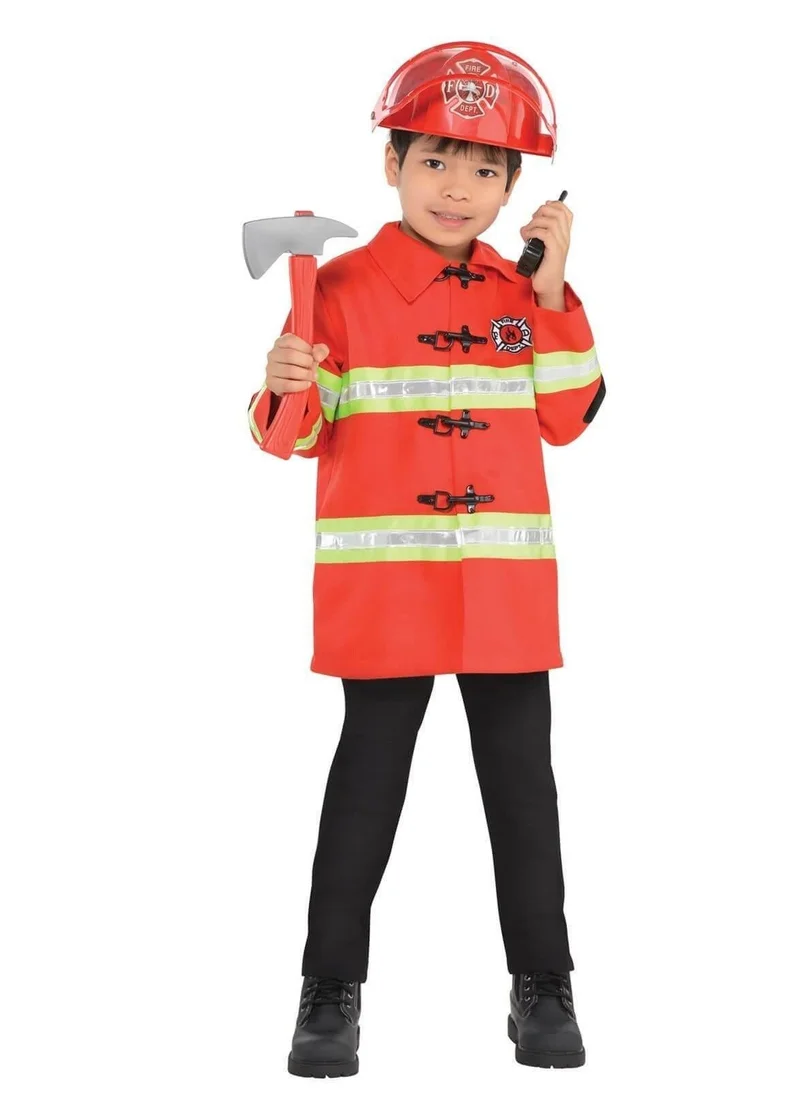 أمسكان Kid's Firefighter Dress-Up Kit, Pretend Play Includes Accessories