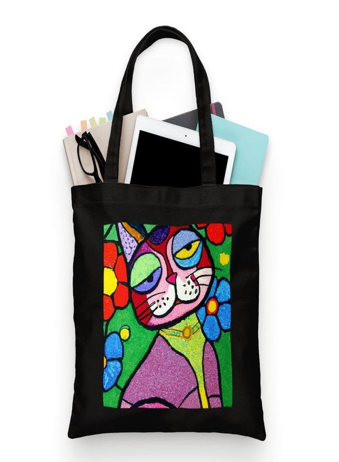 PrintingZone Printed Tote Bag For Women| Floral Cotton Canvas Printed Tote Bag for Women - Image 1