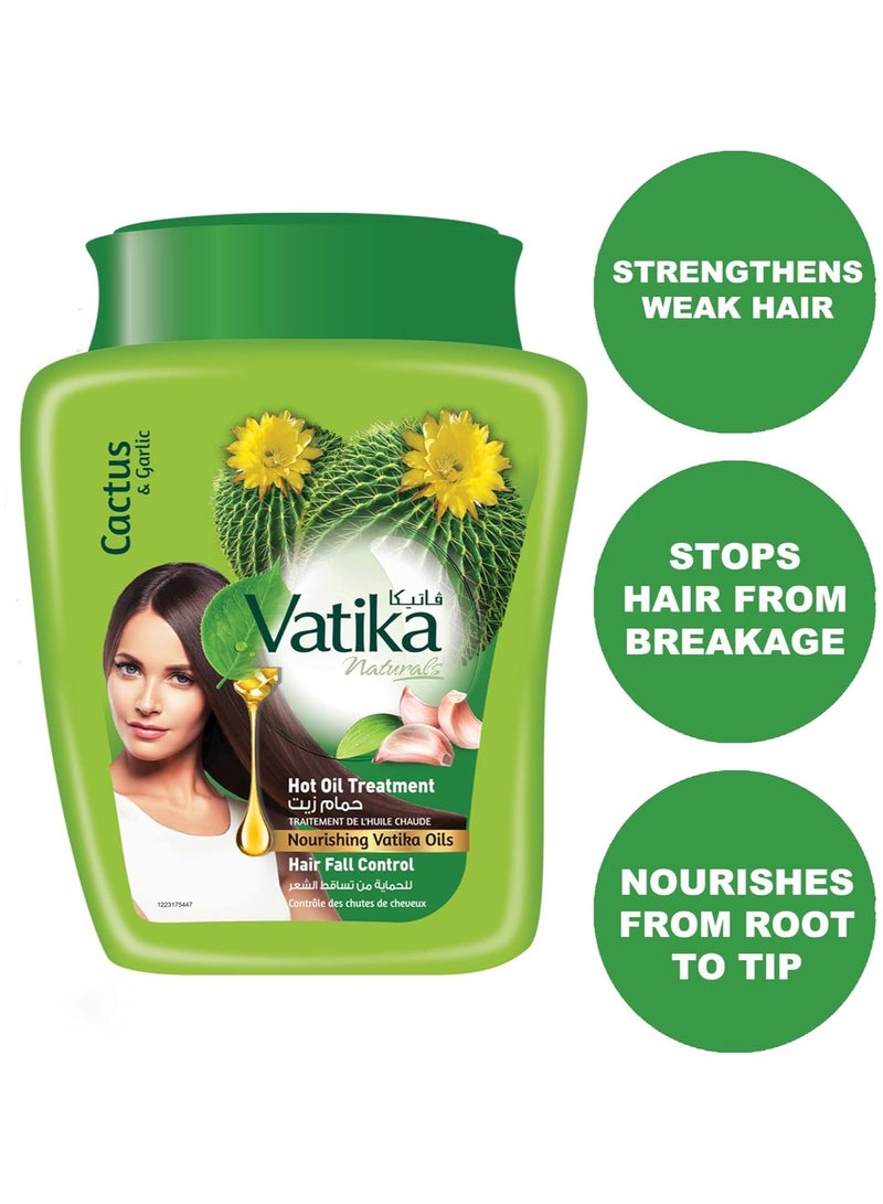 Vatika Naturals Vatika Naturals Hair Fall Control Shampoo + Conditioner + Hammam Zaith Hot Oil Treatment (400ml + 400ml + 500ml) | Natural Extracts | For Thinning, Weak Hair | Value Pack - Image 4