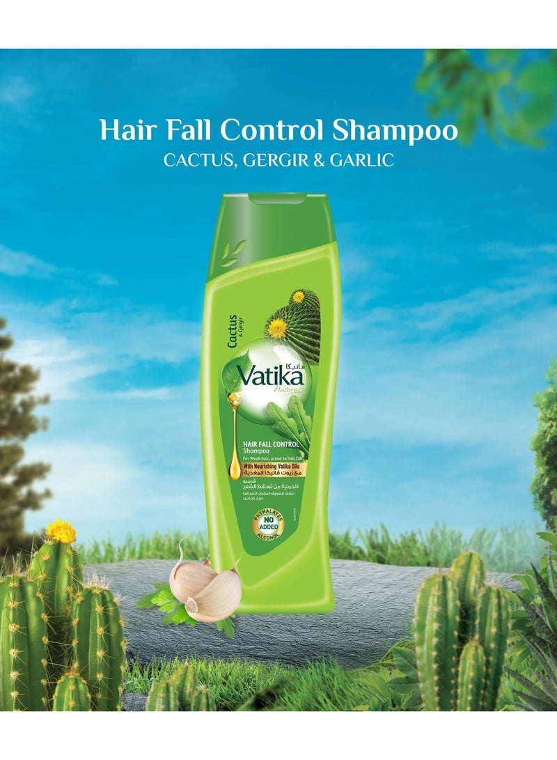 Vatika Naturals Vatika Naturals Hair Fall Control Shampoo + Conditioner + Hammam Zaith Hot Oil Treatment (400ml + 400ml + 500ml) | Natural Extracts | For Thinning, Weak Hair | Value Pack - Image 2