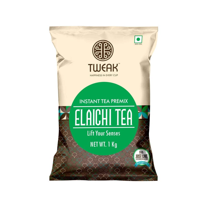 TWEAK مزيج شاي إيلاتيشي الفوري TWEAK (1 كجم) - شاي الهيل الفاخر مزيج شاي فوري يصنع حتى 62 كوب (100 مل لكل كوب) مزيج شاي إيلاتيشي الفوري المريح واللذيذ - Image 1