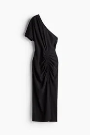 H&M Draped one-shoulder dress