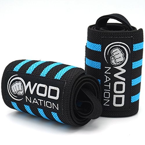 WOD Nation Wrist Wrap - 12 in, Light Blue - Lifting Straps & Wrist Support for Weightlifting, Strength Training & Powerlifting with Thumb Loop for Men & Women - Image 5