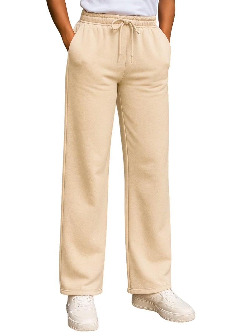 JUNEBERRY® 100% Pure Cotton Regular Fit Beige Mid Rise Trousers for Women & Girls (VDJWBW0300011_XL) - Image 1