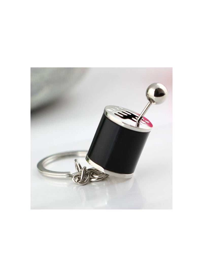 GGOOT Novelty Mini Car Gear 6 Speed Stick Shifter Cute Model Keychain Car Part Shift Shaped Metal Key Rings - Image 3