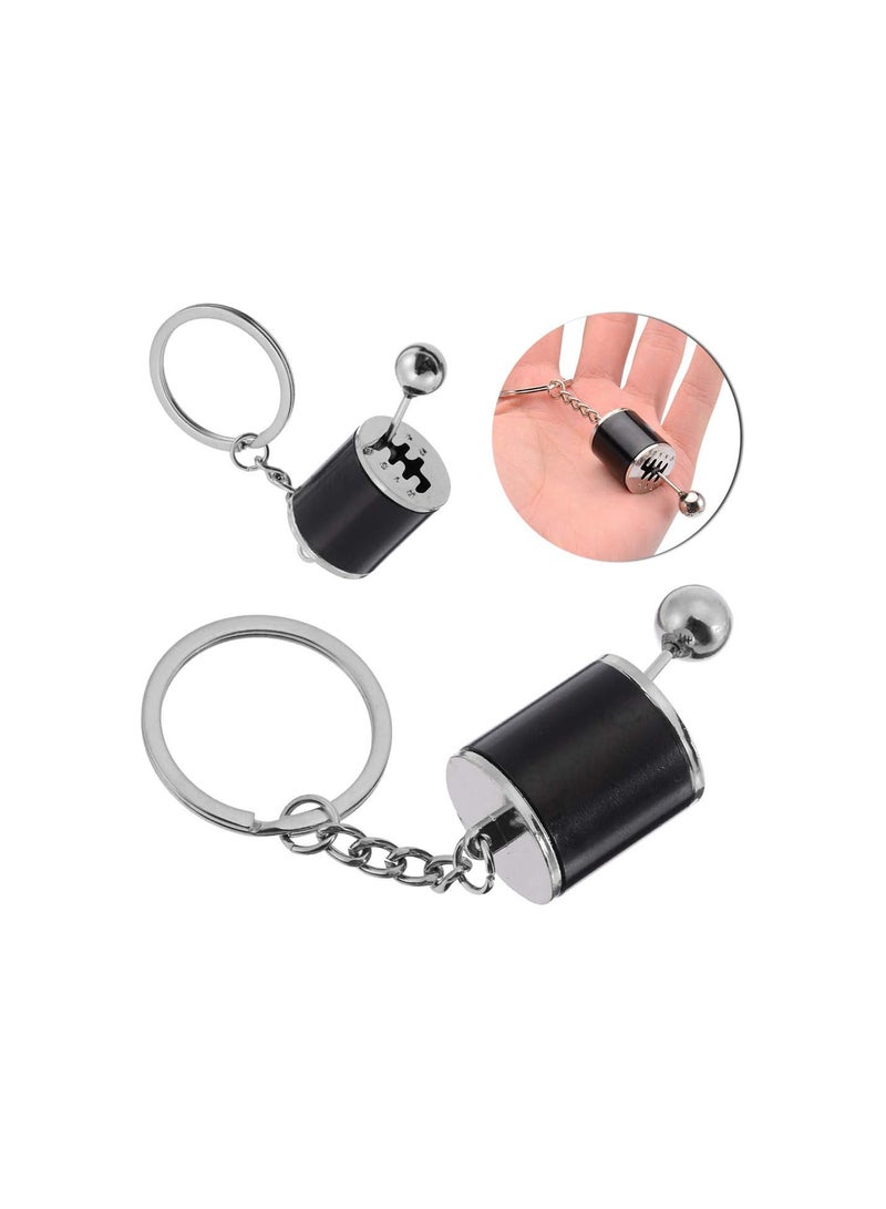 GGOOT Novelty Mini Car Gear 6 Speed Stick Shifter Cute Model Keychain Car Part Shift Shaped Metal Key Rings - Image 4