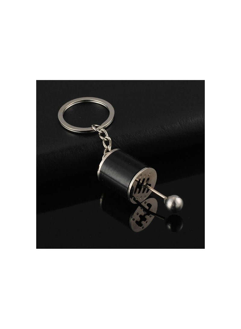GGOOT Novelty Mini Car Gear 6 Speed Stick Shifter Cute Model Keychain Car Part Shift Shaped Metal Key Rings - Image 5