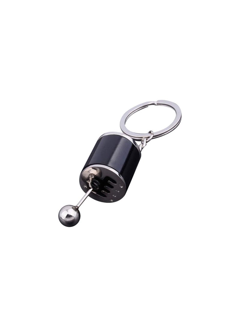GGOOT Novelty Mini Car Gear 6 Speed Stick Shifter Cute Model Keychain Car Part Shift Shaped Metal Key Rings - Image 1