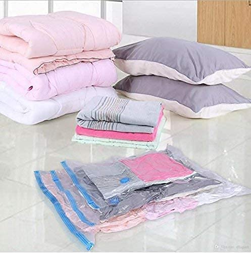MYSELF Vacuum Bags for Reusable Vacuum Storage Bags with Ziplock and Hand PumpSpace Saver Compression Sealer Bags for Travel Home 250x 70 cm 260x80 cm 180x 100 cm - Image 3