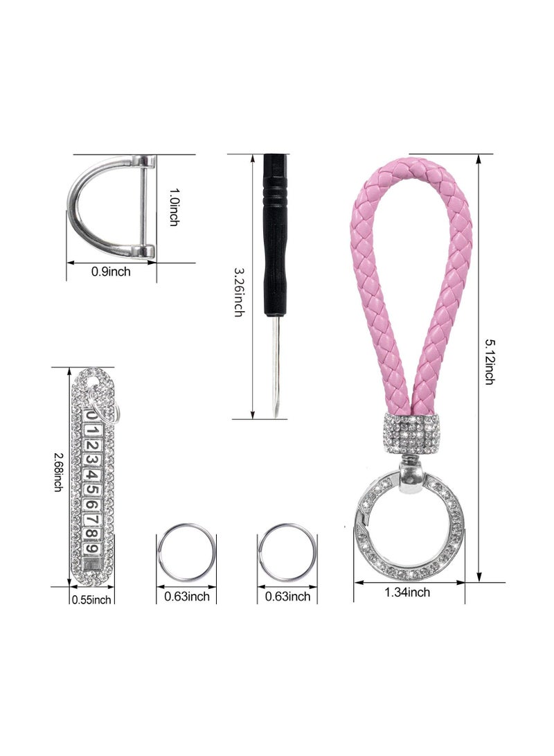 Anti-lost Car Keychain with Phone Number Card Keyring Phone Number Plate Key Ring Auto Vehicle Key Chain Accessories - Image 2