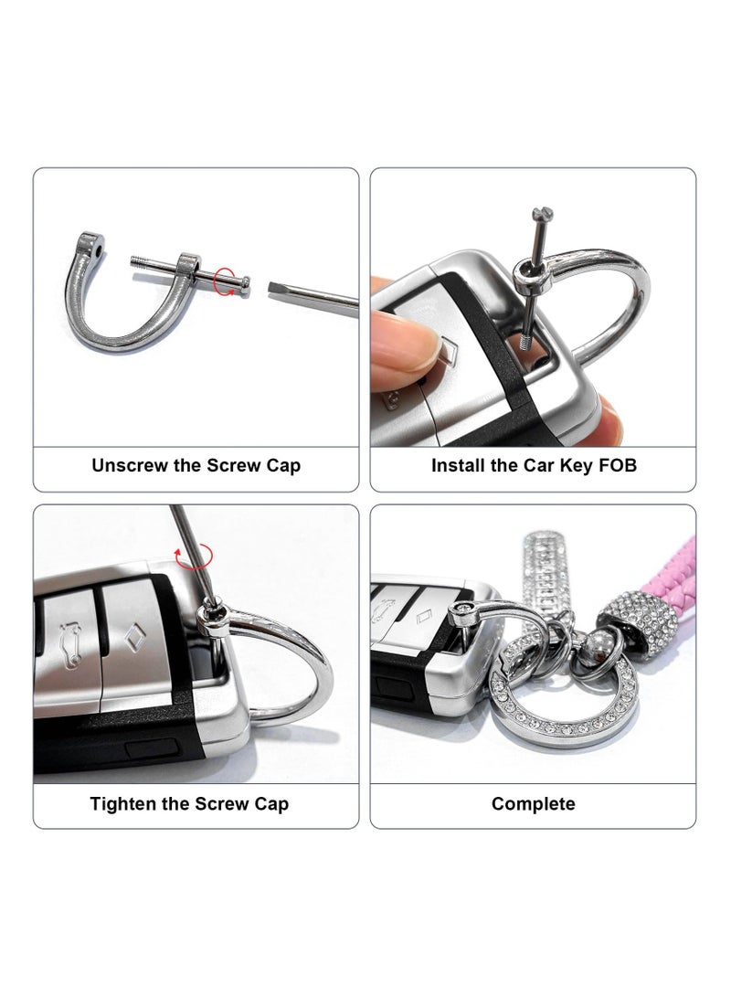 Anti-lost Car Keychain with Phone Number Card Keyring Phone Number Plate Key Ring Auto Vehicle Key Chain Accessories - Image 3