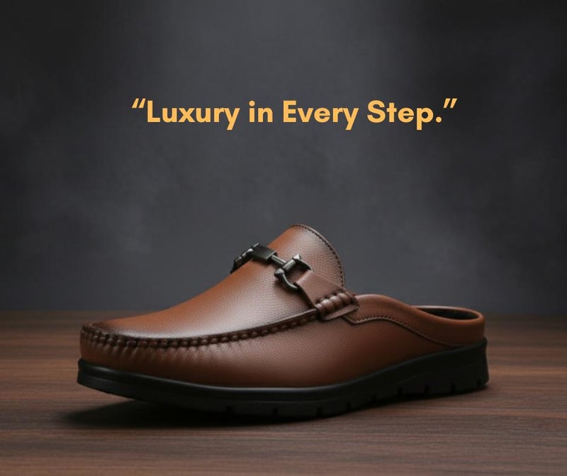 VON HUETTE Tan Half Shoes for Men - Image 1