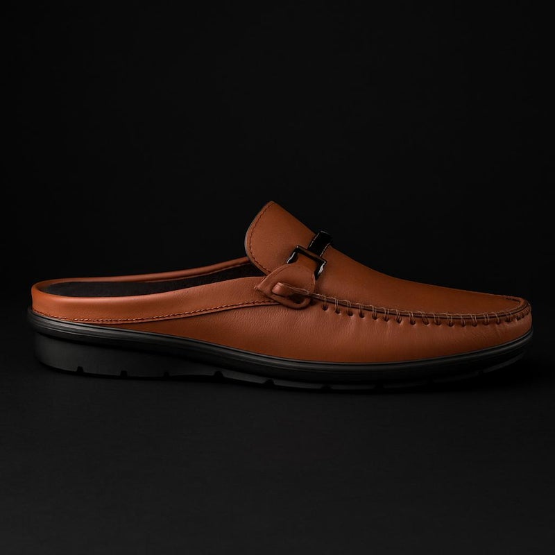VON HUETTE Tan Half Shoes for Men - Image 4