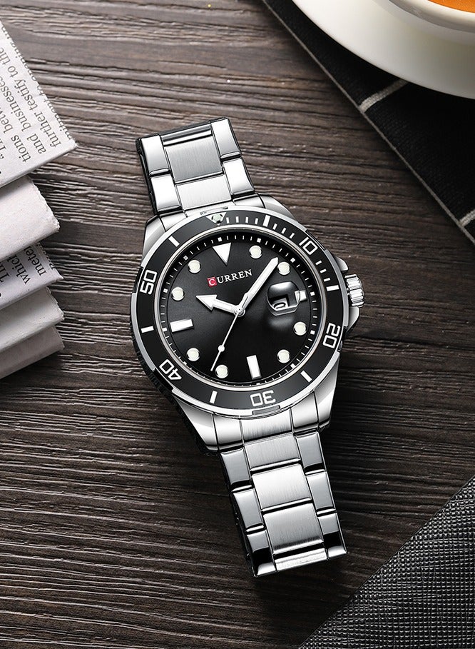 CURREN CURREN Sports Men Watch Top Brand Luxury Business Waterproof Male Clock Stainless Steel Quartz Men's Wristwatch 8388 - Image 3