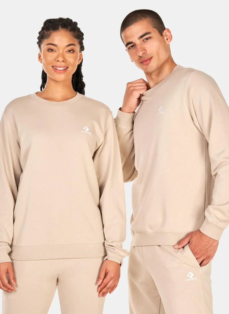 CONVERSE Star Chevron Embroidered Sweatshirt