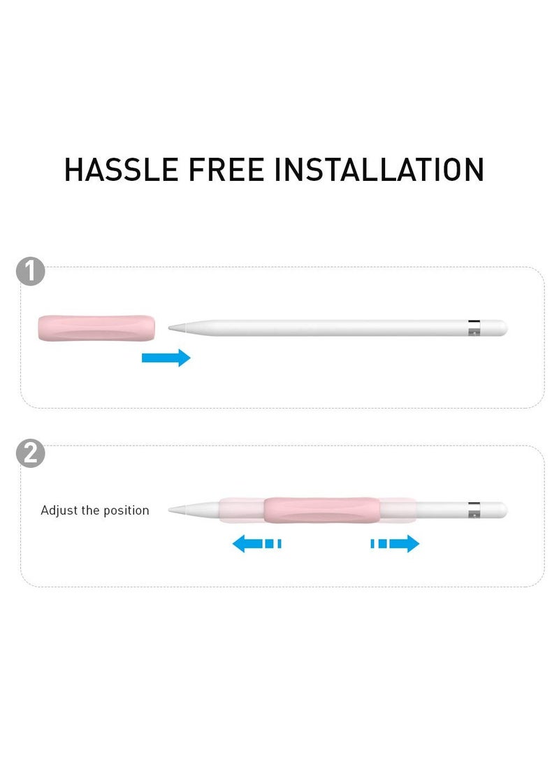 Silicone Anti-Slip Grip Holder Sleeve Accessories for Apple Pencil 1st & 2nd Generation (6 Pack) - Soft and Comfortable Design for Enhanced Control and Comfort. - Image 3