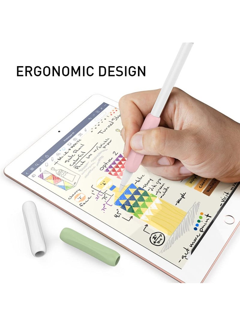 Silicone Anti-Slip Grip Holder Sleeve Accessories for Apple Pencil 1st & 2nd Generation (6 Pack) - Soft and Comfortable Design for Enhanced Control and Comfort. - Image 5