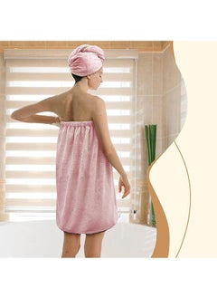 Garlo Women Bath Wrap Hair Towel - Adjustable Luxury Microfiber Soft Towels Super Absorbent to Quick Drying Hair and Body for Gym, Spa, Sauna and Shower After Body Cover  - Image 3