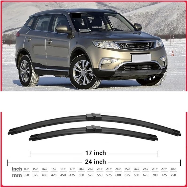 جيلي أطلس NL3 2018 2022 مجموعة مساحات الزجاج الأمامي والخلفي من 2 قطعة - Image 5