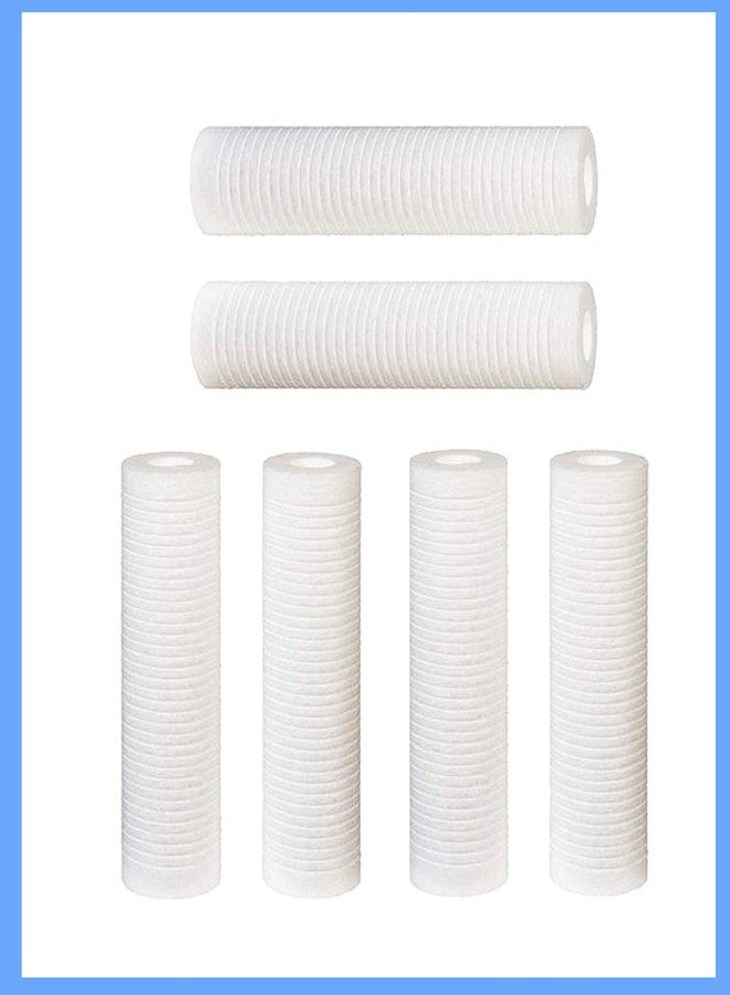 CFS Complete Filtration Services 2.5 inch X 9.75 inch 5 Micron Grooved Dirt/Sediment Water Filter Cartridges Compatible with WHKF-GD05 & AP110 Quantity of 6 - Image 2