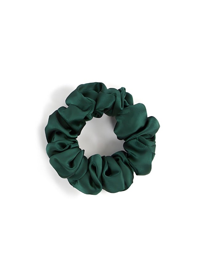 ربطات الشعر السريعة الحرير الساتين الشعر المرونات الفرقات إكسسوارات الشعر الأخضر الأسود