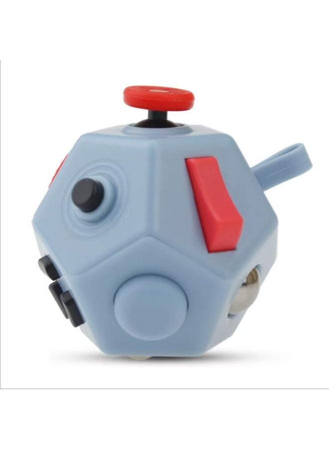 HR New Creative Mini Stress Relief Cube 12 sided Small Cube Stress Relief Small Cube Dice Slow Pressure Toy - Image 1