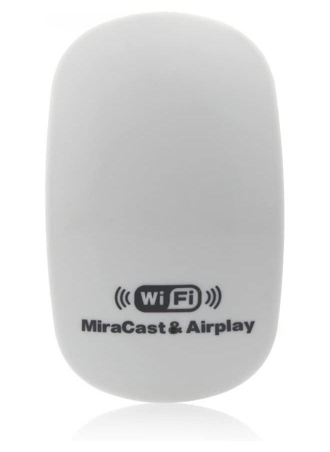 Generic - WiFi Display Sharer Receiver Dongle DLNA AirPlay Mirroring Miracast HD Player 1080P Wireless Repeater HDMI Cable PTV8000M Mouse Style - Image 1