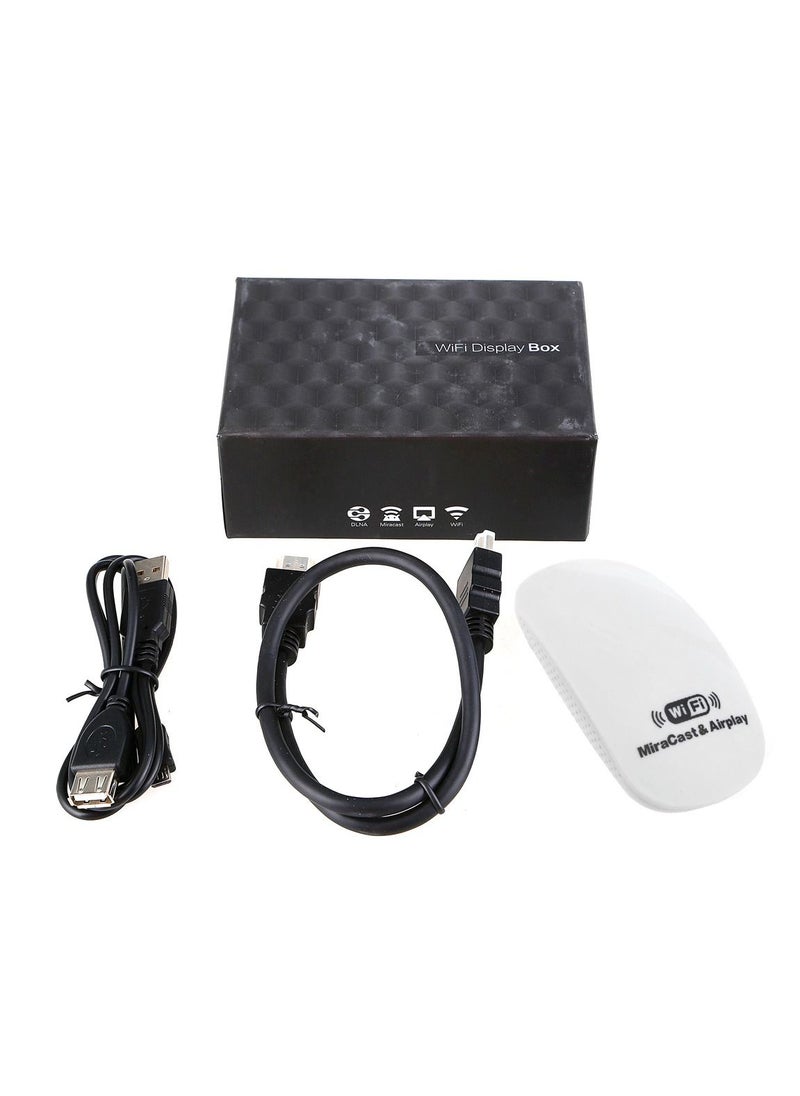 Generic - WiFi Display Sharer Receiver Dongle DLNA AirPlay Mirroring Miracast HD Player 1080P Wireless Repeater HDMI Cable PTV8000M Mouse Style - Image 1