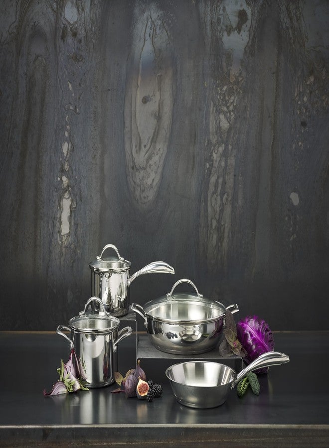 Scanpan STS Stainless Steel 1.2QT Saucepan with Lid, 18/10 Stainless Steel Body, Compatible with All Cooktops, Induction, Oven Safe to 480°F incl. lid, Professional Cookware, Silver - Image 2