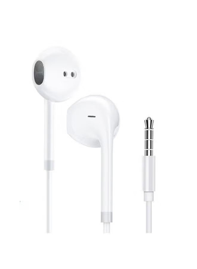 NH In-Ear Wired Headphones | 3.5mm Jack with Microphone | Noise Isolating, Universal Compatible with Phones/Tablets/PC | White - Image 3