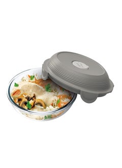 Maped Picnik Adult Lunch Plate Glass Grey  - Image 2