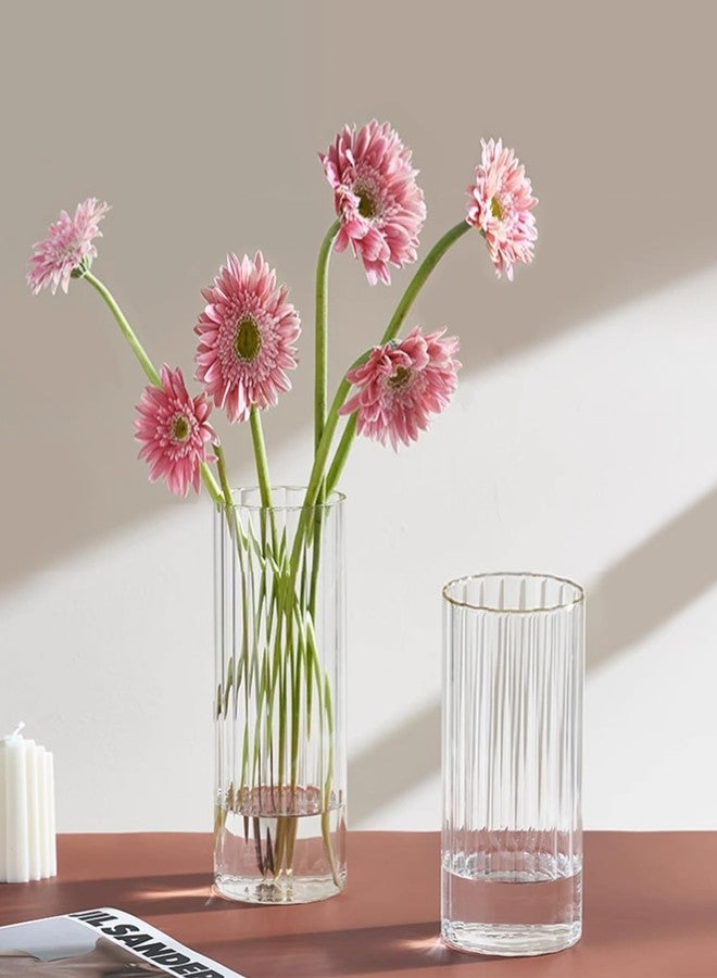 Gute 6 Inch Glass Vases for Decor, Flower Vase for Home Decor, Modern Decorative Clear Vase Centerpieces Living Room, Kitchen - Image 4