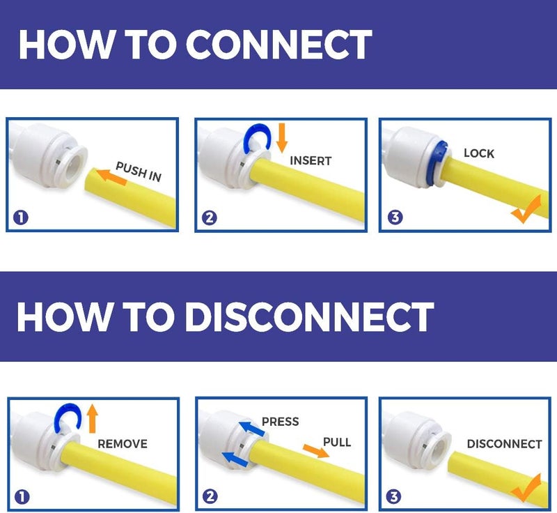 iSpring صمام حماية منظم ضغط iSpring 14702 APR40 مع توصيل سريع 14 بوصة 40 Psi أبيض - Image 5