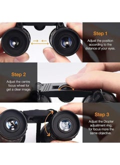 Generic Binoculars Telescope 8X21 HD Sightseeing Mirror for Both Day and Night Mini Pocket Foldable Binoculars  - Image 3