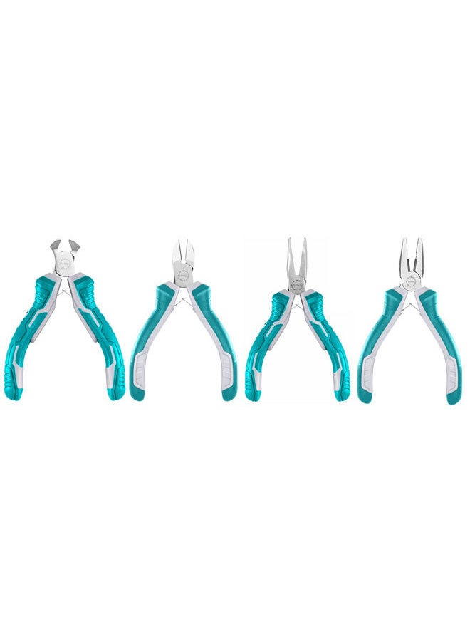TOTAL Pliers And Clippers Set, 4 Pieces 