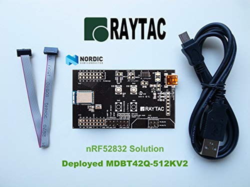 Raytac وحدة Nordic nRF52832 MDBT42Q-DB-32 (MDBT42Q-512KV2 / هوائي رقاقة / 32 GPIO) مجموعة تطوير لوحة تقييم DK Bluetooth ANT+ BT5.2 BT5 FCC IC CE Telec KC RCM SRRC لوحة عرض - Image 3