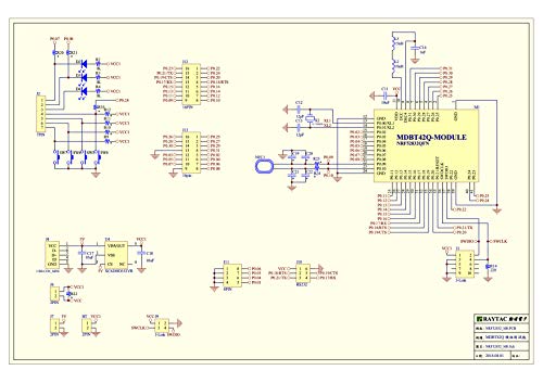 Raytac وحدة Nordic nRF52832 MDBT42Q-DB-32 (MDBT42Q-512KV2 / هوائي رقاقة / 32 GPIO) مجموعة تطوير لوحة تقييم DK Bluetooth ANT+ BT5.2 BT5 FCC IC CE Telec KC RCM SRRC لوحة عرض - Image 5