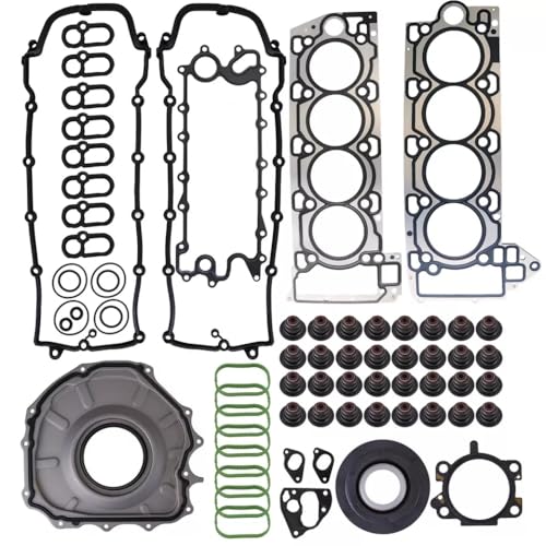 GOIPKO AJ133 Engine Cylinder Head Gasket Set for Jaguar XJ XF/XFR/XFR-S 2010-2016 for Land Rover Velar LR4 for Range Rover 5.0L V8 2010-2020 Replace LR105293 AJ813952 LR011995 LR010789 - Image 1