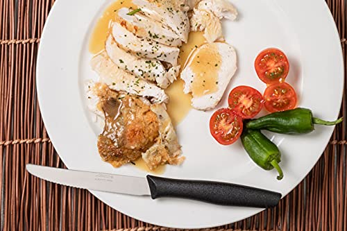 Arcos سكين طاولة مسننة سوداء من سلسلة أركوس نوفا 110 مم - Image 5