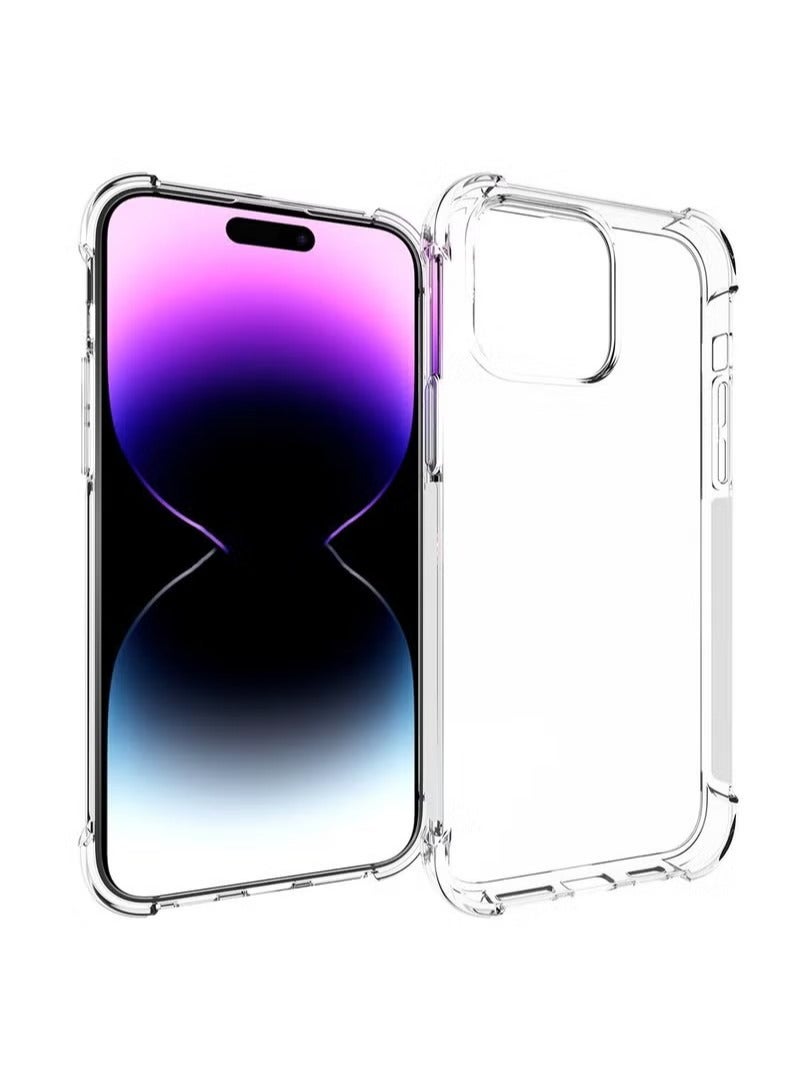 X-level iPhone 15 Pro Case Ultra Slim Case With Soft TPU Material With 4 Corners Bumper Shockproof Protection Anti-Scratch Anti-Drop Cell iPhone 15 Pro Clear - Image 1