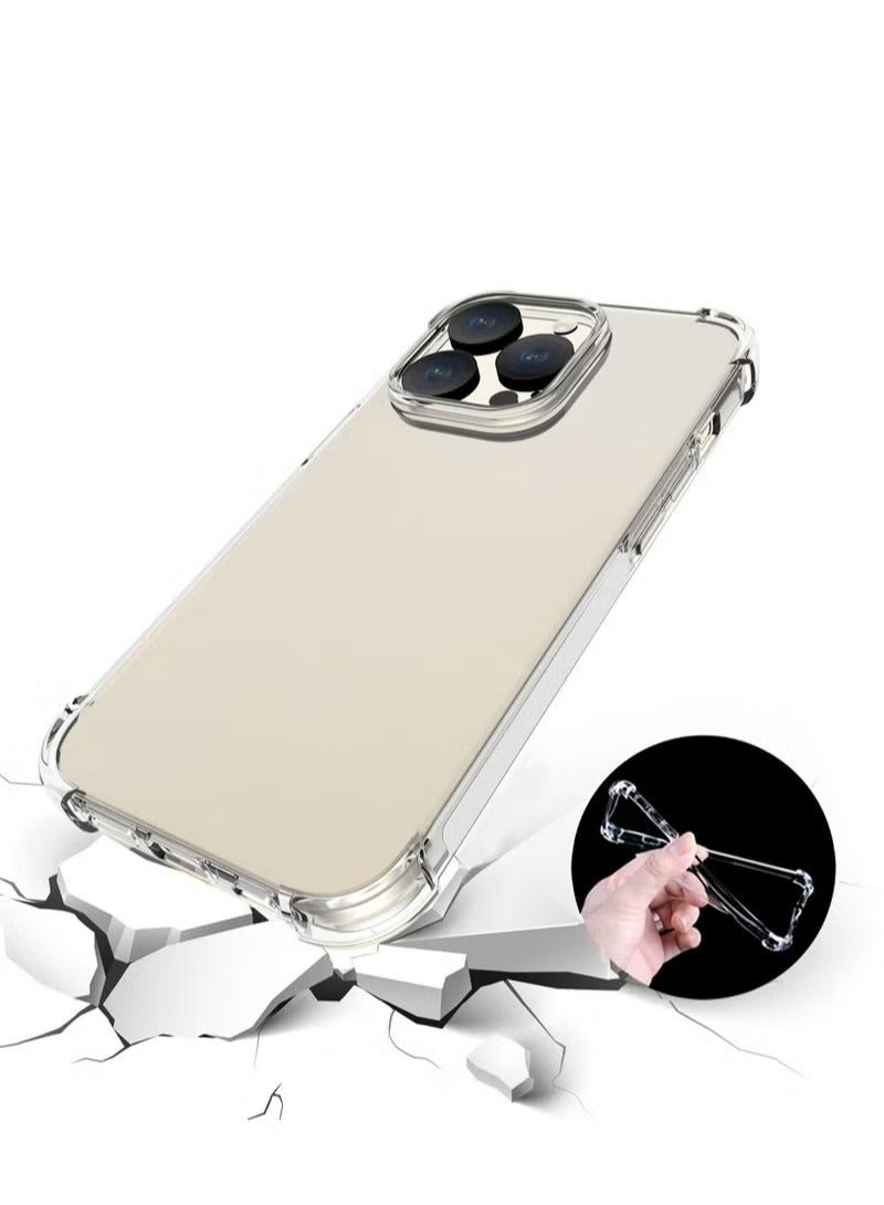 X-level iPhone 15 Pro Case Ultra Slim Case With Soft TPU Material With 4 Corners Bumper Shockproof Protection Anti-Scratch Anti-Drop Cell iPhone 15 Pro Clear - Image 2