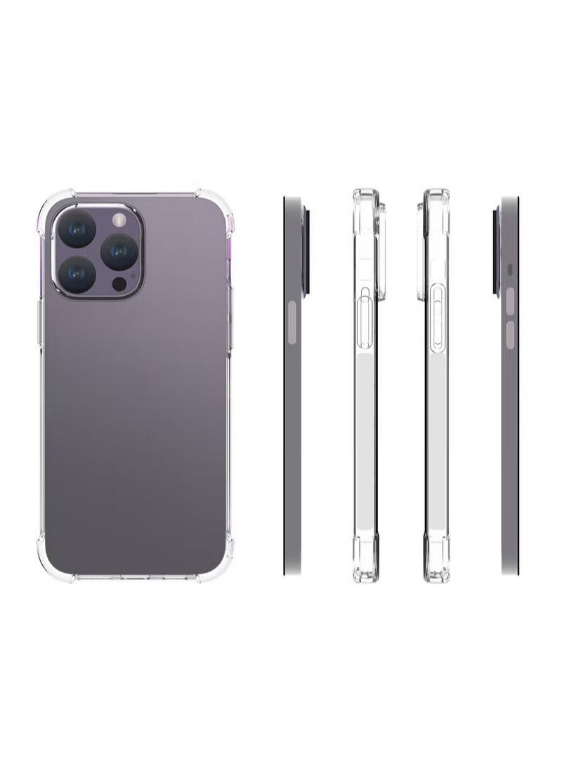 X-level iPhone 15 Pro Case Ultra Slim Case With Soft TPU Material With 4 Corners Bumper Shockproof Protection Anti-Scratch Anti-Drop Cell iPhone 15 Pro Clear - Image 3