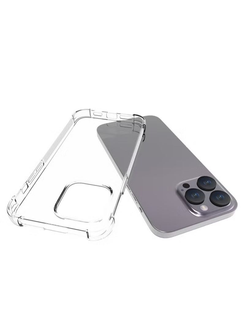 X-level iPhone 15 Pro Case Ultra Slim Case With Soft TPU Material With 4 Corners Bumper Shockproof Protection Anti-Scratch Anti-Drop Cell iPhone 15 Pro Clear - Image 4