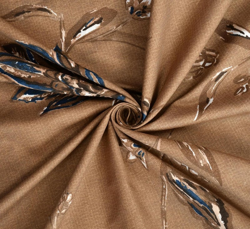 VOMZER 320 TC Cotton Feel All Around Elastic Fitted Bedsheets King Size, Premium Fitted Bedsheets King Size for Double Bed with 2 Pillow Covers, Size- 78” x 72” (Rust) - Image 5