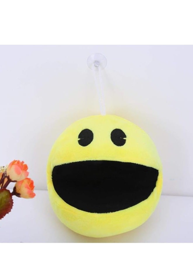 General - Pac-Man plush toy, cute plush doll, yellow smiley face emoji ball, suitable for kids baby birthday gifts - Image 1