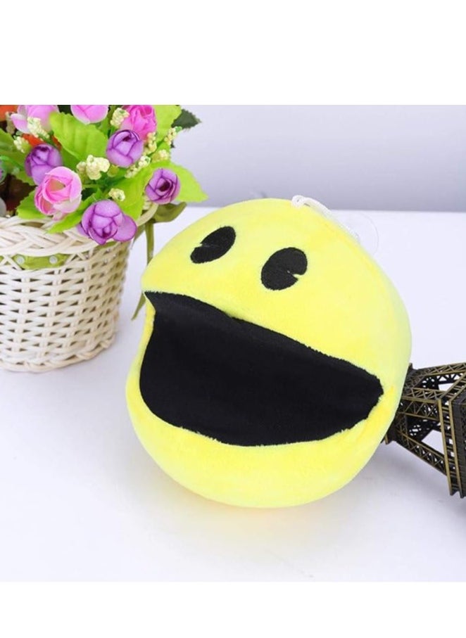 General - Pac-Man plush toy, cute plush doll, yellow smiley face emoji ball, suitable for kids baby birthday gifts - Image 1