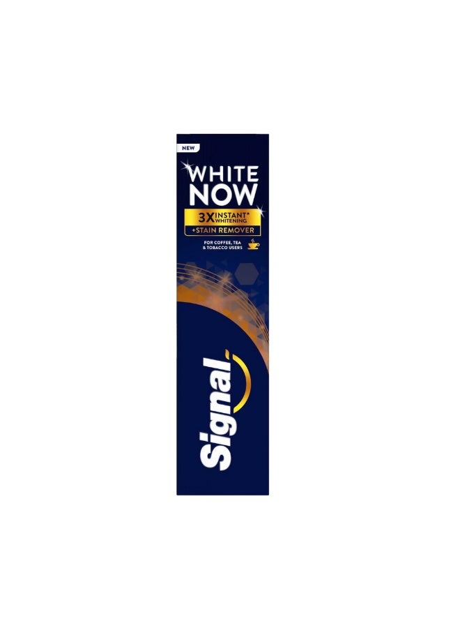 سيجنال وايت ناو مزيل البقع جولد معجون اسنان 75 مجم - Image 1